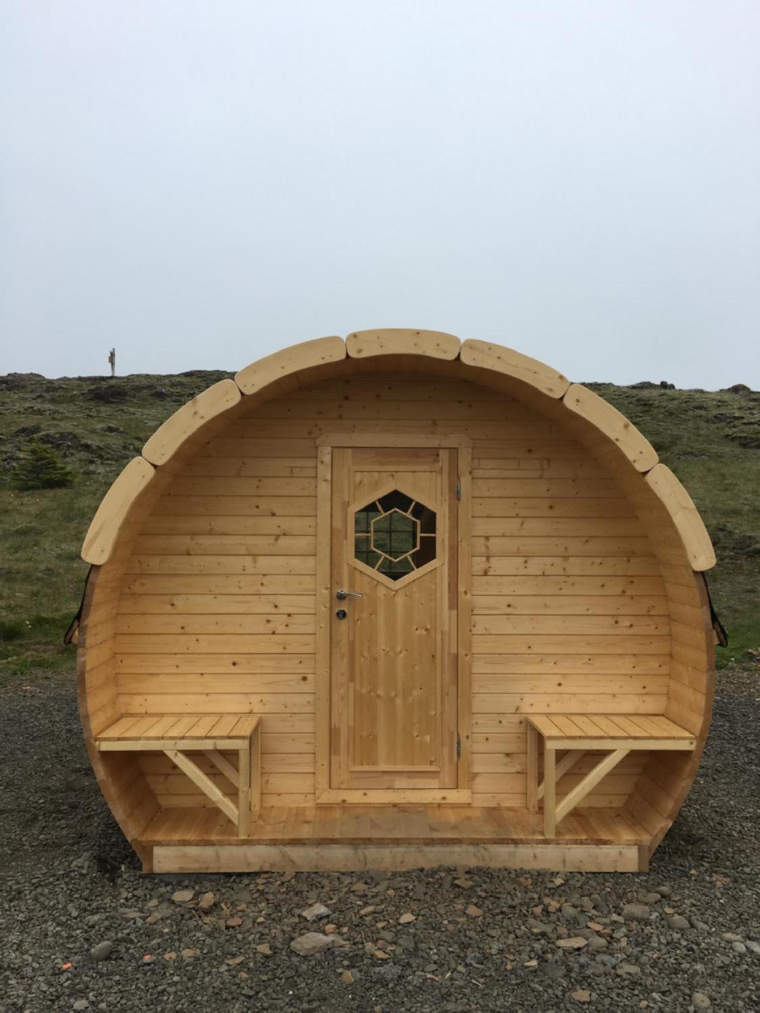Framtid Camping Lodging Barrels Djúpivogur Esterno foto
